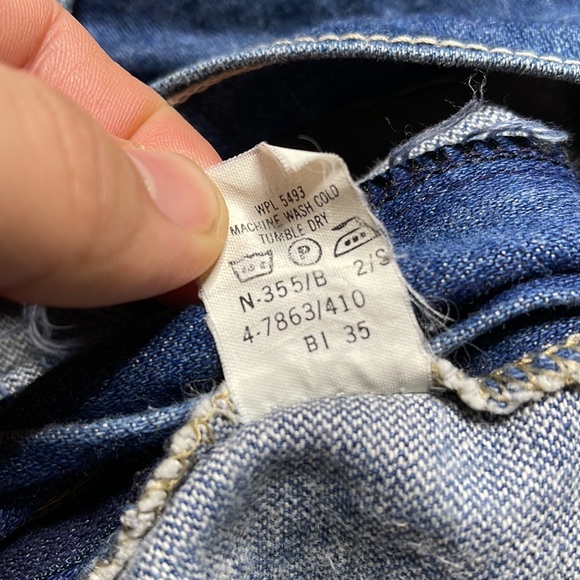 Vintage 1980’s Washington Dee Cee Men’s Western Denim Blue Jean Pants 37 x 30 - Picture 8 of 10